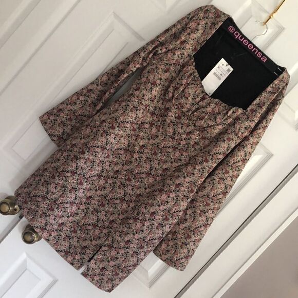 ZARA Rose Floral Print Vintage Mini Dress - Picture 15 of 16